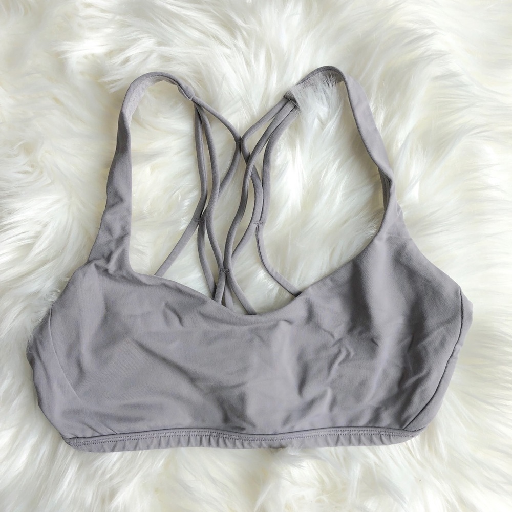 Light purple/ gray lululemon sports bra